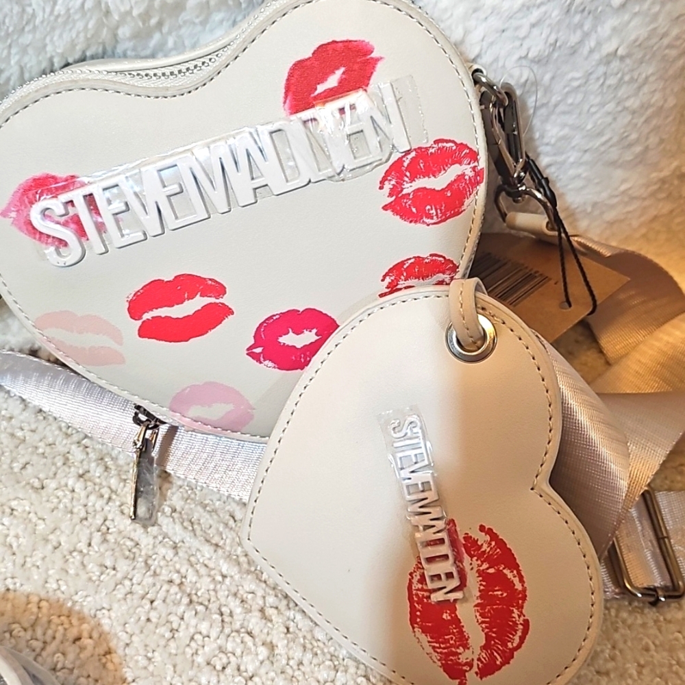 Steve Madden Bags Brosi Valentine Kisses Crossbody & Matching Coin Purse Holiday